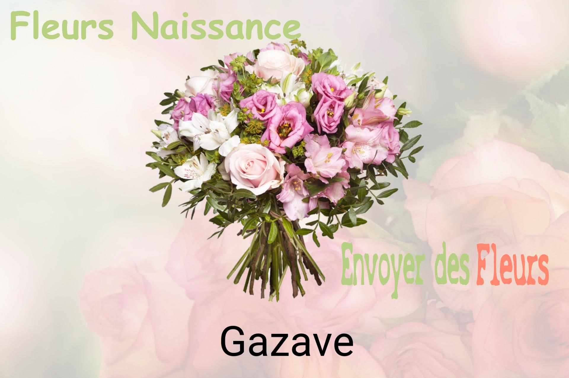 Bouquet de fleurs de naissance livré à Gazave
